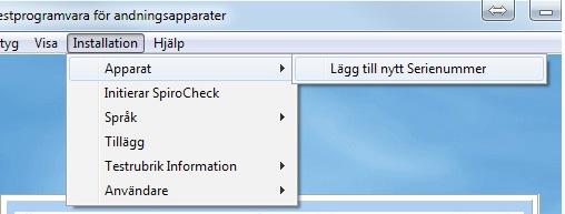 1. För att säkerställa att testresultatdatabasen uppdateras automatiskt med datum för nästa test, se till att ruta (A) Uppdatera är markerad.