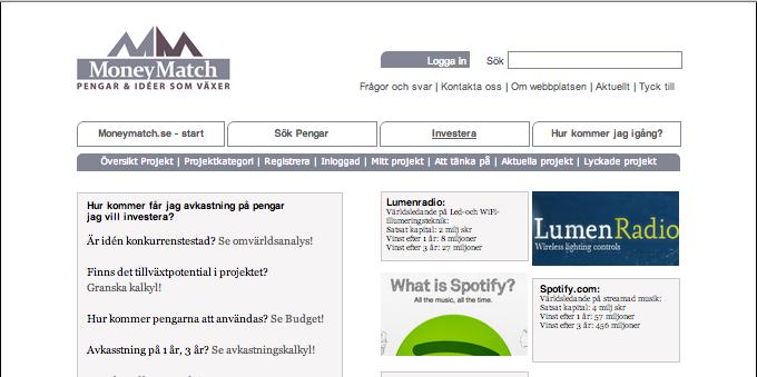 FÖR INVESTERARE: Behöver veta vad som fungerar om man ska satsa? På Moneymatch.se så vet investerare tack vare hinderbanan om en idé/produkt fungerar eller ej!