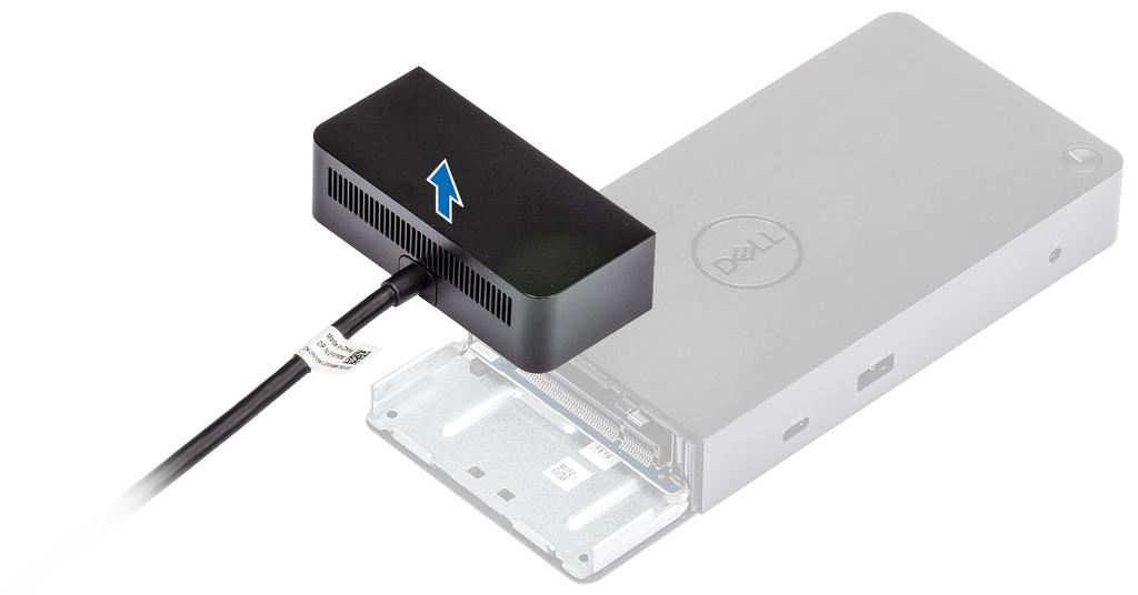 4 Lyft och ta bort USB typ-c-kabelmodulen från dess