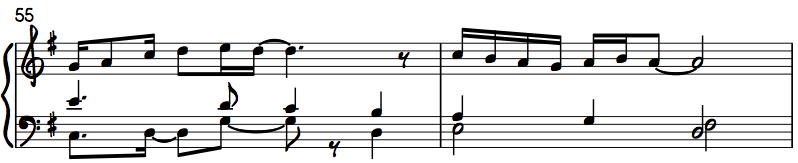 Saxofon och trumpet spelar heller inte här någonsin rytmiskt unisont, men ändå väldigt gemensamt och jag är övertygad att de blev stöd för varandra.