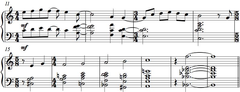 Final Moment Part I and II En lång komposition bestående av tre småstycken som vävs samman. Ett gemensamt och återkommande tema är den lilla melodislingan bestående av tonerna B, C och G.
