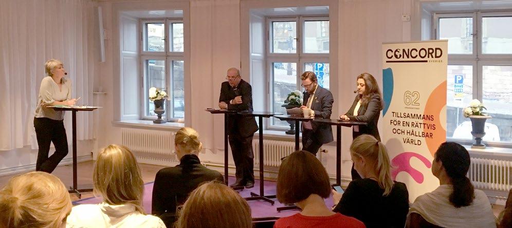 internationella beslut om reglerna för officiellt bistånd. Det blev också en givande diskussion om Sveriges och civilsamhällets roll internationellt.