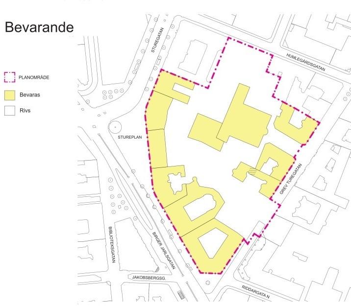 Totalt innehåller detaljplaneförslaget en ökning med ca 12 500 kvm, varav 4800 kvm är över mark och 7700 kvm är placerade under marknivå.
