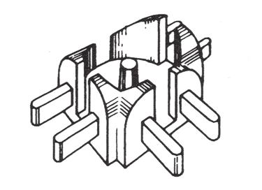 2-vägsskarvknut Art nr 24 1.