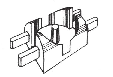Anslutningshörnknut Art nr 241 21.