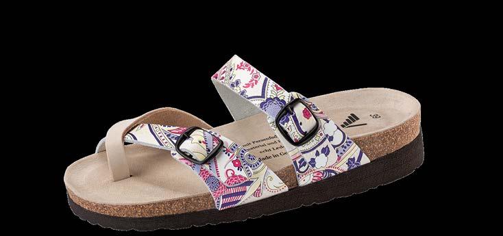 Flip-flop Ny Beigemönstrad/Elfenben Art. X01681 bred läst stl. 36-43 Flip-flop Ny Black Art.