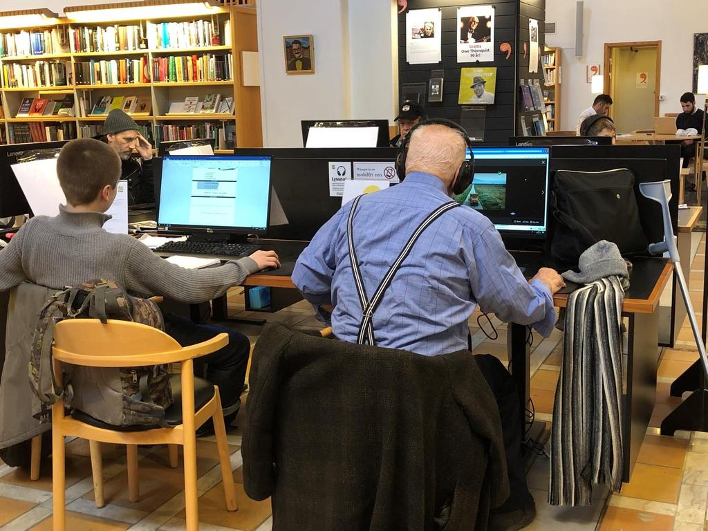 Uppsala stadsbibliotek. Foto: Elisabet Rundqvist.