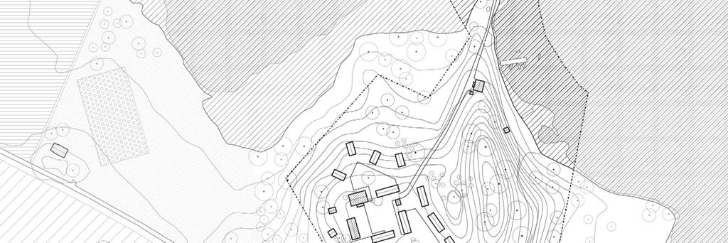 antingen som delvis sluten, tydligt avgränsad gårdsplan i befintliga byggnaderna, men de nya en del av bostadsbyggnaden eller som invånarnas