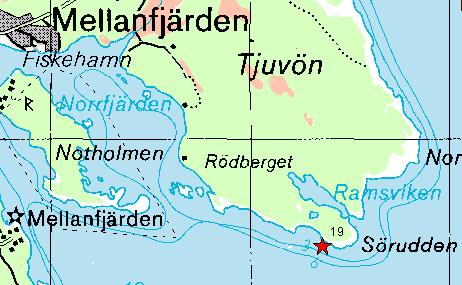 Den består av en kuperad häll som är synlig drygt 40 m ut på linan. Här tar en grusbotten vid. Ojämna block i varierande storlek finns längs hela profilen.