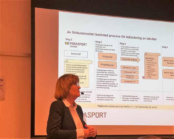 Rapport från parasportkonferens i Stockholm Text och foto: Peter Malmberg Första helgen i februari var Parasportsverige samlade till en konferens i Stockholm för att diskutera två stora