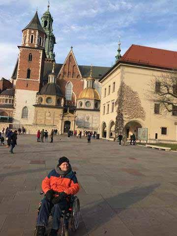 En av dem var slottet Wawel. En del av tiden var att färdas utmed floden Wisla.