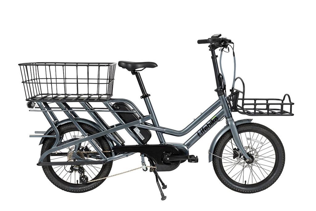 Lifebike C-go En av våra mest spännande nyheter! Fantastiska lastmöjligheter gör denna modell unik på marknaden. Det finns plats för tex. två barnstolar på pakethållaren.