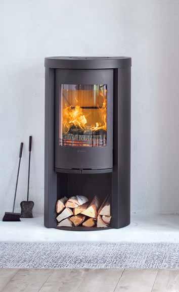 Contura 520 Style, gjutjärnslucka Med powerstone och konvektionsspjäll för maximal värme Contura 520 är nyheten för dig som vill få maximal effekt på minimal yta.