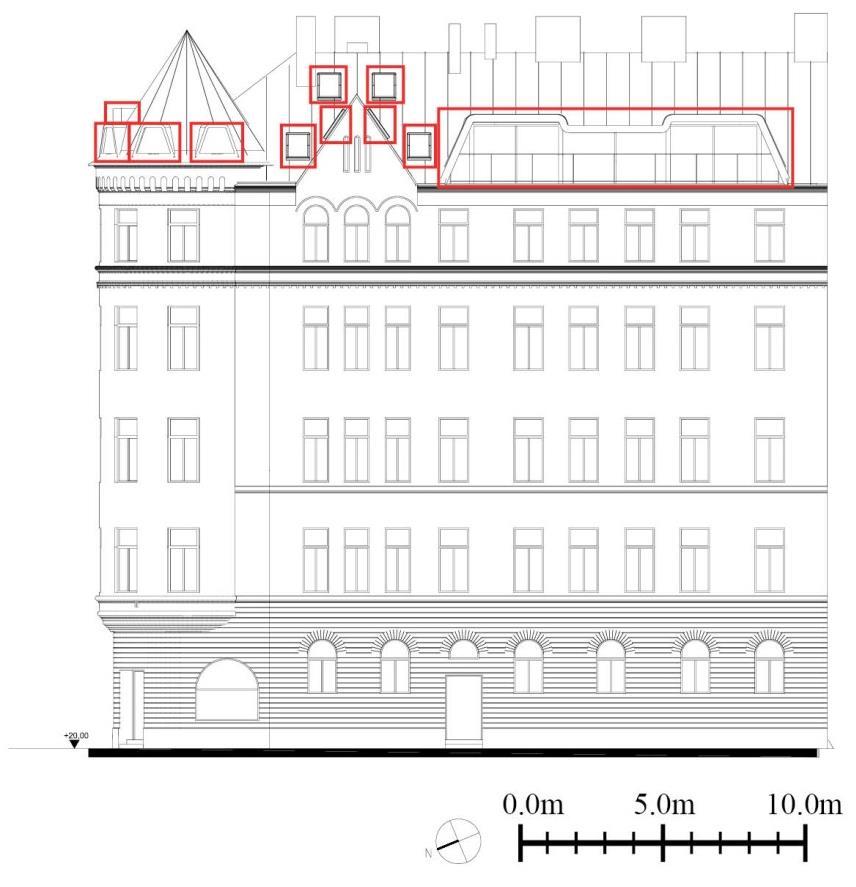 Sida 5 (15) Befintlig fasad mot Engelbrektsgatan Tillägg i form av
