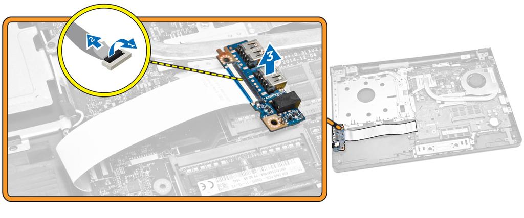 Anslut kabeln för I/O-kortet från moderkortet. 2. Sätt i I/O-kortet i chassit. 3. Installera: a. kåpan b.