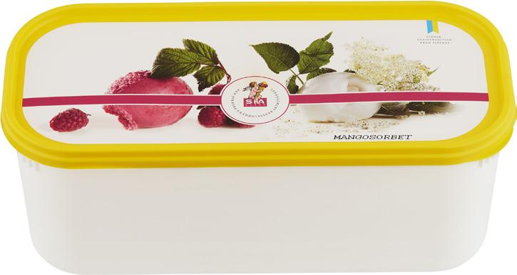 Mangosorbet 5 liter.