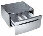 mypro Tillbehör Stapelkit Tillåter dig att säkert placera torktumlaren ovanpå tvättmaskinen, vilket frigör golvyta. Sockel m förvaringslåda * Passar både tvätt- och torktumlarna.