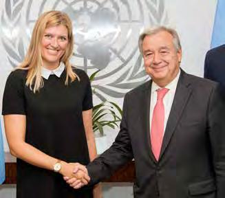KÄRNVAPEN Foto: UN photo/ Eskinder Debebe Svenska Beatrice Fihn är chef för Ican, International Campaign to Abolish Nuclear Weapons, och utsågs till Årets FN-vän 2018 av Svenska FN-förbundet.