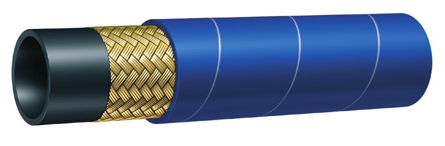 Slang 760AA Bulkslang 5 bar (75 psi) - NR Invändigt: Svart elektriskt ledande naturgui (NR) Armering: Två syntestiska vävinlägg Utvändigt: Svart vävmönstrat elektriskt ledande SBR/NR guiblandning