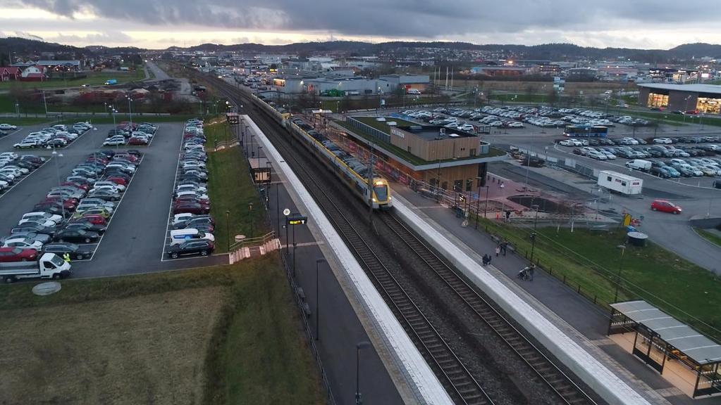 Nytt stationshus på Hede station Vid Hede station i Kungsbacka färdigställdes under året ett nytt stationshus.