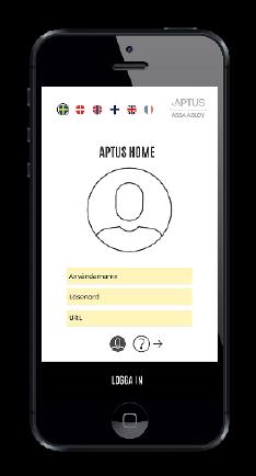FÖR INSTALLATÖR/ÅF Exemplet nedan avser köp till Bostadsrättsförening* Aptus Home Appen Aptus Home är Aptusportal Styra i mobilläge.