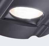Motorbelysning LED-belysningen med energieffektivitetsklass A++ tänds under portrörelsen.