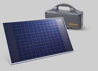 Bekväm avläsning av portläget Med handsändaren HS 5 BS som standard kan du alltid kontrollera om infartsgrinden är öppen eller stängd (inte för RotaMatic Akku-Solar).