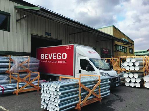 VENTILATION I MÖLNDAL Rektangulära ljuddämpare på ventilationsfilialen i Mölndal Bevegos ventilationsfilial i Mölndal har det senaste haft en ökad försäljning av Profiducts rektangulära ljuddämpare