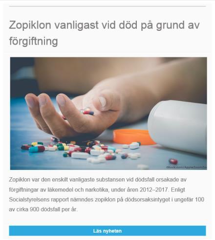 Janusinfo april 2019 Biverkningar hos opioider Förstoppning Hyperalgesi Psykomotorisk påverkan Sedering Tolerans Nedsatt kognitiv förmåga Eufori/dysfori Muntorrhet