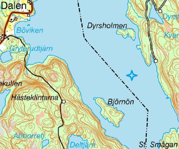 SYRGASPROFIL Nordöst om Björnön gjordes en syrgasprofil vid ett