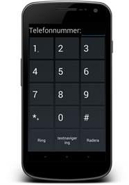 SoundShell Easy talande mobilapplikation - Den absolut billigaste svensktalande mobilen på marknaden. - Enkel användargränssnitt på touchscreen.