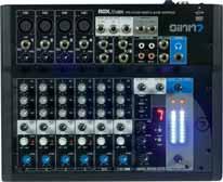 mic/line channel for a better supervision Mono channel with pan regulation, stereo channels with balance adjustment High-performance headphones output with volume adjustment Especially handy