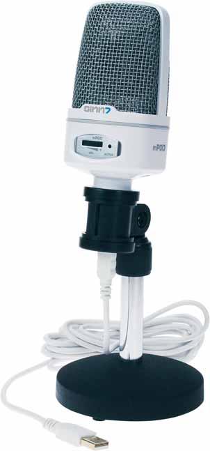 0 technology Latency-free transmission of recording 16 bit resolution 48K A/D converter Voltage: USB feed, 5,0 V Membrane: 2 microns Frequency range: 20 Hz - 18 khz Plug-n-Play compatible for Windows