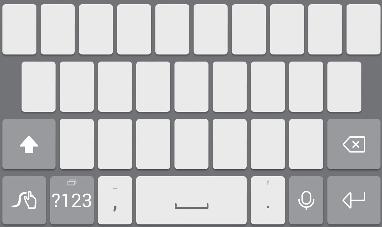 Kom igång Inmatningsmetoden Huawei Swype 1 2 6 3 4 5 1 Svep över bokstäverna när du vill skriva in ett ord. 2 Peka på om du vill växla mellan versaler och gemener.