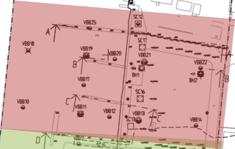 Delområde 3 Spont 20 m Delområde 2 Delområde 1 L:\5250\Stenungsunds kommun\10153786_norra