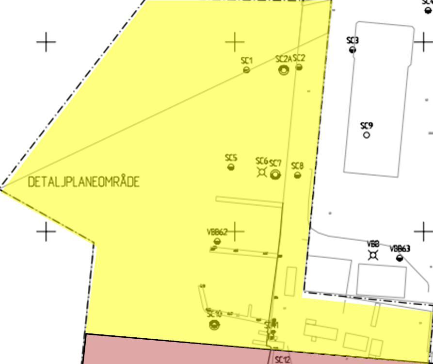 0 Delområde 4 Figur 2: Undersökningsområdet har delats in i tre delområden med avseende på