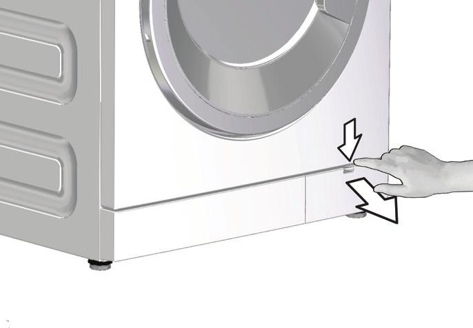 Töm ut kvarvarande vatten och rengör pumpfiltret Filtersystemet i din maskin förhindrar att fasta föremål, såsom knappar, mynt och textilfibrer sätter igen pumppropellern under tömning av