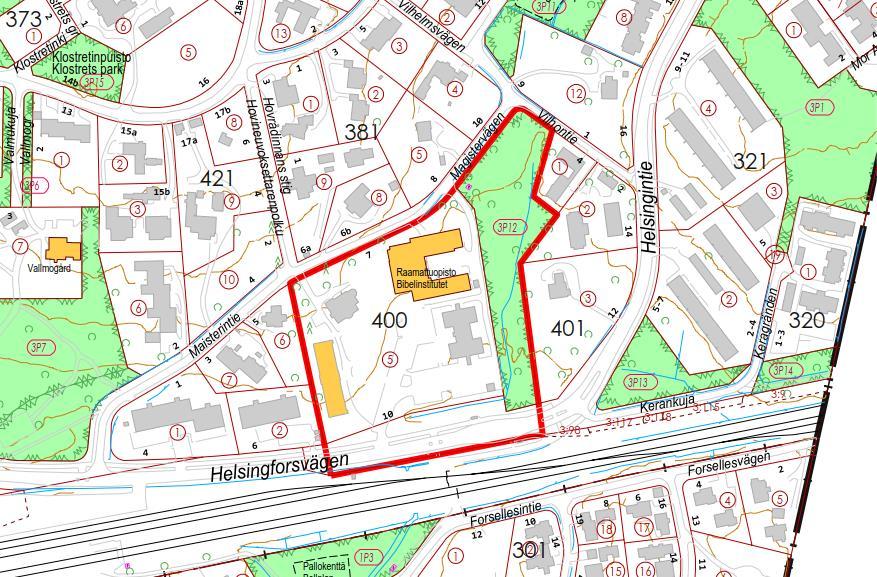 Detaljplaneändringen har inletts på ansökan av Suomen Raamattuopiston Säätiö sr. Stadsstyrelsen beslutade 18.5.