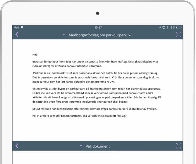 För att fylla den tomma ytan med en handling finns flera alternativ:.