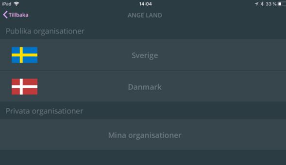 Registrera organisation och serverdress Det första du behöver göra när du har laddat ner din app är att öppna appen, registrera din organisation och lägga till den serveradress som du har fått av din
