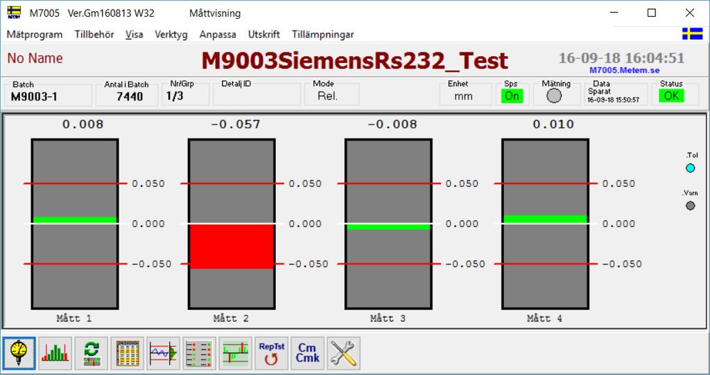 2.1 Att konfigurera Siemens S7-1200 Plc M7005 med server RS232/RS422 9-polig D-Sub Siemsens S7-1200 PLC FMS/Weisser 1. Installera M7005 m.h.a installationsprogrammet M7005W32Install.exe 2.