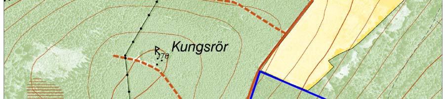 Karta över reservatet Lantmäteriet, 2006.