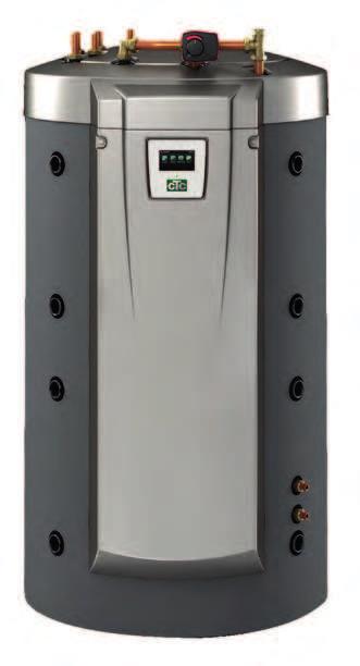 Flera fördelar med CTC EcoZenith i550 Pro: i i i i Oslagbar varmvattenkapacitet. Mer än 600 liter 40 C varm vatten räcker till 15 duschande tonåringar.