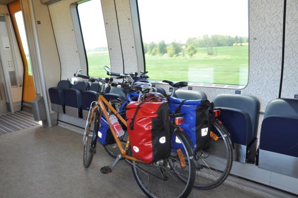 I nästan alla län kan man ta med sin cykel på de regionala tågen.