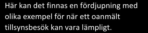 igenom de handlingar som finns vid tillsynsmyndigheten.