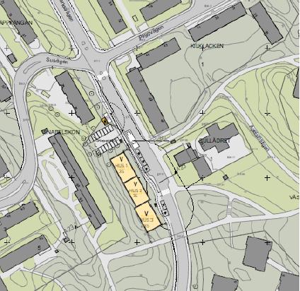 Situationsplan för område 2 av Rosenstenen Lägenhetsfördelningen innehåller övervägande 2:or och 3:or, vilket också stämmer väl överens med AB Stockholmshems marknadsanalys.