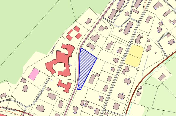 Planområdet är cirka 2 300 m² stort. Marken inom planområdet ägs i dagsläget av Falkenbergs kommun. Planområde Figur 1.