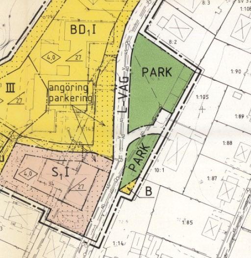 Figur 4. Gällande detaljplan för planområdet, U 31. 2.3 Fastighetsplan Planområdet omfattas inte av någon fastighetsplan. 3 AVVÄGNINGAR ENLIGT MILJÖBALKEN 3.
