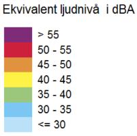 2016-05-16, rev: 2017-11-07, sid 13 (15) Ljudnivå vid fasad från verksamhet Ljudnivån från fläktarna på Jarlabergskolans tak uppgår till som mest 44 dba dygnsekvivalent, kontinuerlig drift, ljudnivå