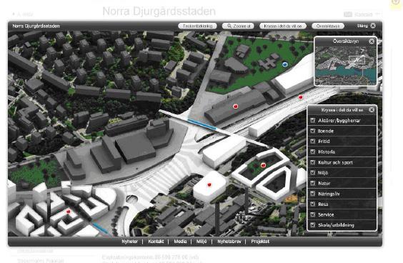 Bild: Stockholms stadsbyggnadskontor Fig. 14 En av de gå-turer som boende i Hjorthagen gjorde.